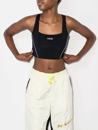 Shop P.e Nation Take Charge Sports Bra In Black