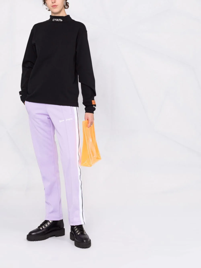 Shop Heron Preston High-neck Long-sleeve T-shirt In Black