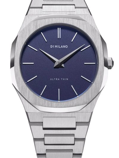 D1 Milano Blue Ocean Ultra Thin Bracelet 38mm Stainless Steel Quartz Watch In Blue