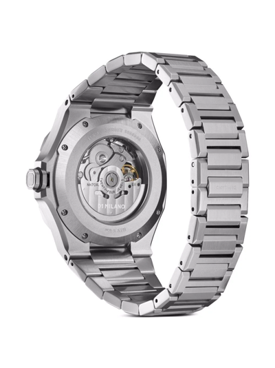 D1 Milano Watch Skeleton Bracelet 41.5 Mm In Silver