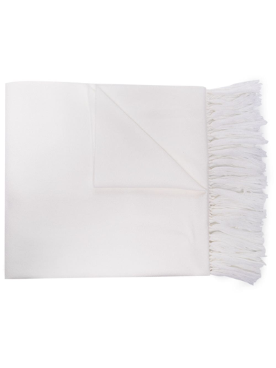 Shop Valentino Metallic Vlogo Scarf In Neutrals