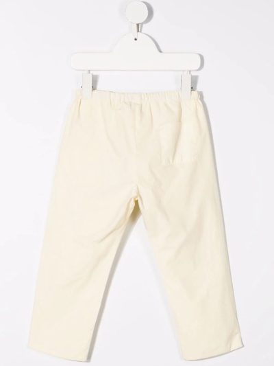 Shop Bonpoint Dandy Cotton Track Pants In Yellow