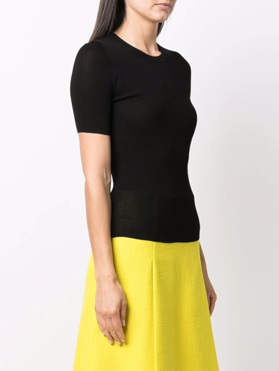 P.a.r.o.s.h Parosh Knitted T-shirt In Black