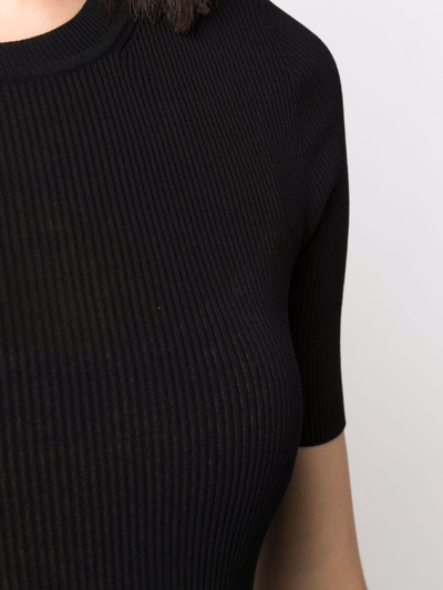 P.a.r.o.s.h Parosh Knitted T-shirt In Black