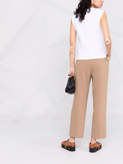 Loulou Studio Brani Sleeveless Cotton T-shirt In White