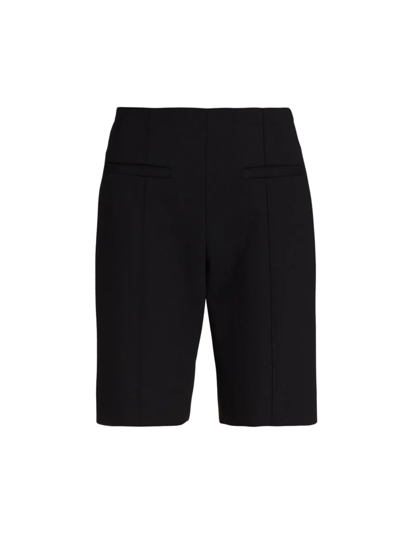 Shop Proenza Schouler Women's Wool Stretch Suiting Shorts In Black