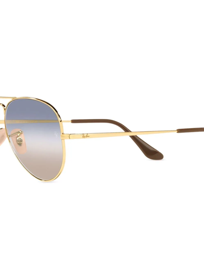 Ray Ban Rb3689 Bi-gradient Sunglasses Arista Frame Blue Lenses 55-14 In Blue