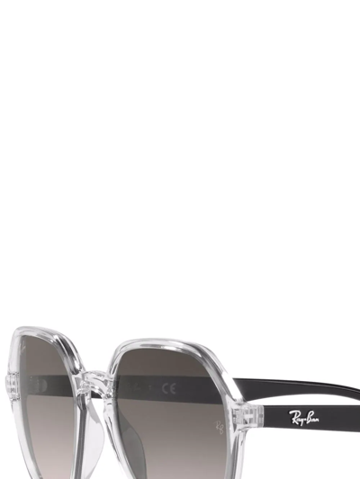 Ray Ban Geometric-frame Sunglasses In Grau
