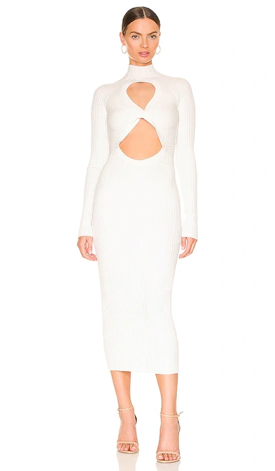 Shop Dion Lee Figure 8 Reversible Dress In Ivory