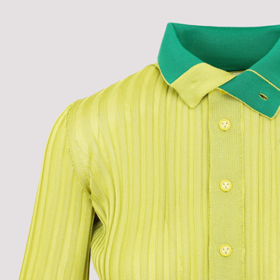 Shop Bottega Veneta Silk Sweater In Yellow &amp; Orange