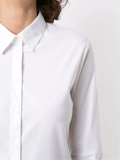 Shop Armani Exchange Slim-fit Shirt In White