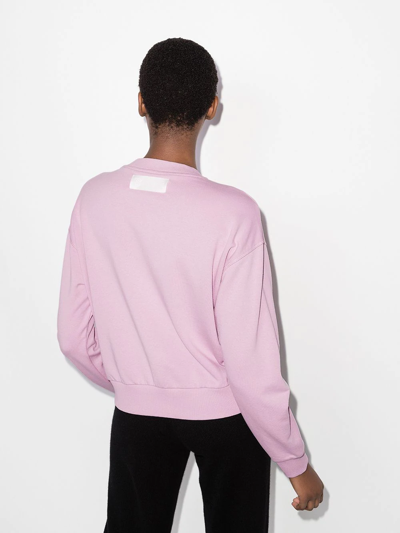 Shop Stella Mccartney Bunny-print Logo Sweatshirt In Pink