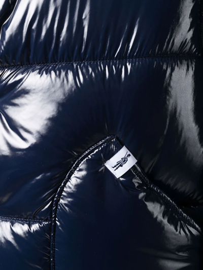 Mackintosh High-shine Finish Padded Gilet In Blue