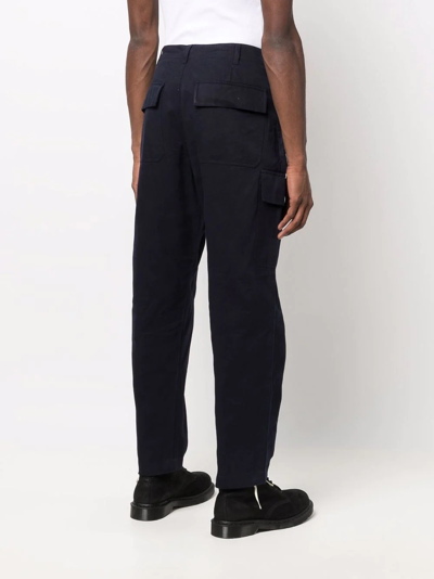 Universal Works Drawstring Straight-leg Trousers In Blue