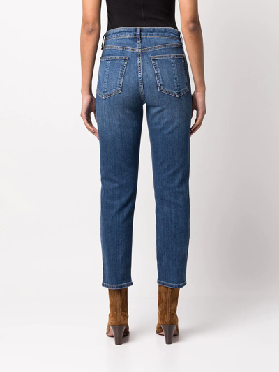 Shop Rag & Bone Nina High-rise Cigarette Jeans In Blue