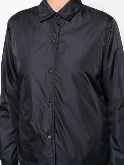Shop Aspesi Padded Shirt Jacket In Black
