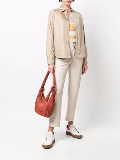 Aspesi Padded Shirt Jacket In Neutrals