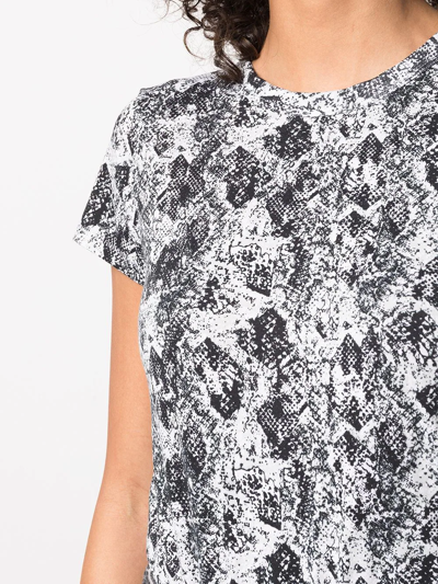 Shop Rag & Bone All-over Snakeskin T-shirt In Black
