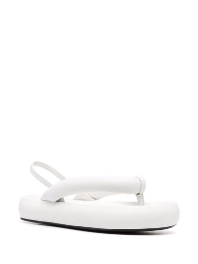 Shop Isabel Marant Platform-sole Slingback Sandals In White