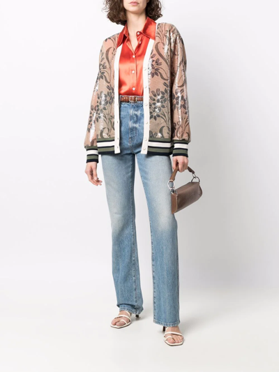 Pierre-louis Mascia Kurt Sequin-embellished Cardigan In Neutrals