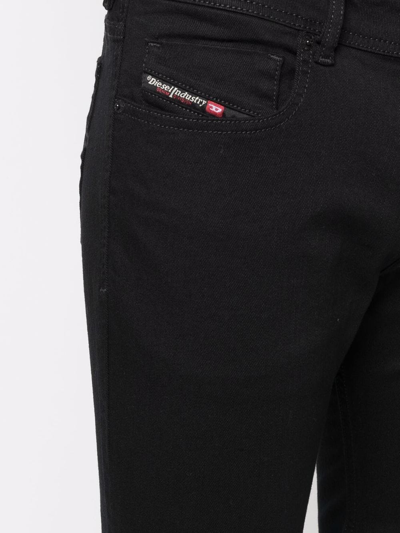 Shop Diesel Sleenker Slim-fit Jeans In Black