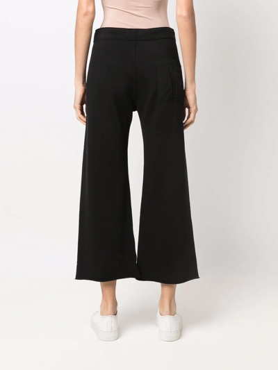 Shop Nili Lotan Wide-leg Cropped Trousers In Black