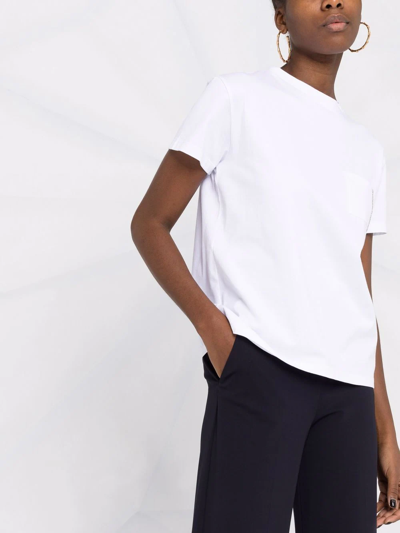 Fabiana Filippi Bead-detail Pocket T-shirt In White