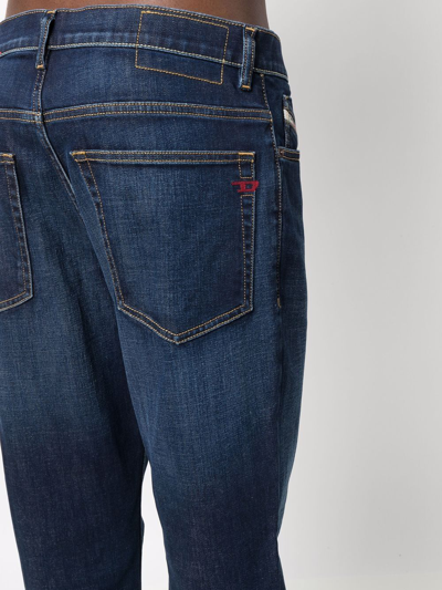 Shop Diesel D-fining Straight-leg Jeans In Blue