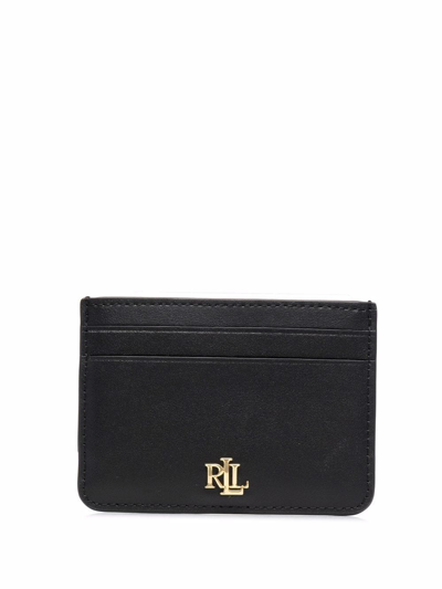 Shop Lauren Ralph Lauren Logo Cardholder Wallet In Black