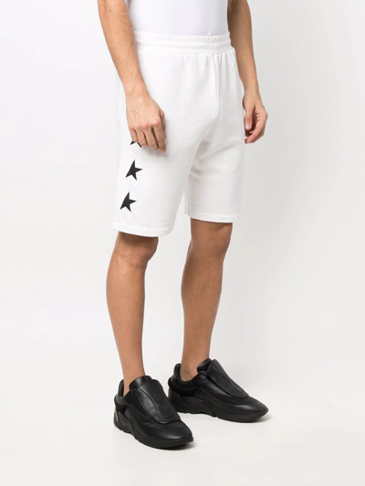 Shop Golden Goose Star-motif Track Pants In White