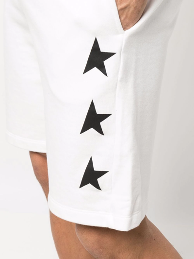 Shop Golden Goose Star-motif Track Pants In White