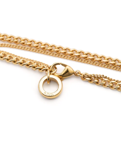 Shop Apc Double-chain Bracelet In Gold