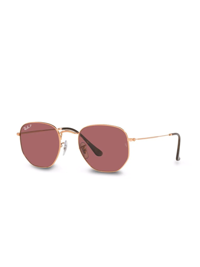 Ray Ban Geometric-frame Sunglasses In Rosa