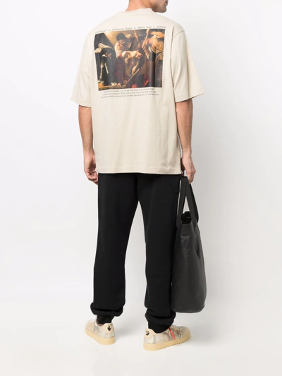 Shop Off-white Caravaggio Crowning Print T-shirt In Nude
