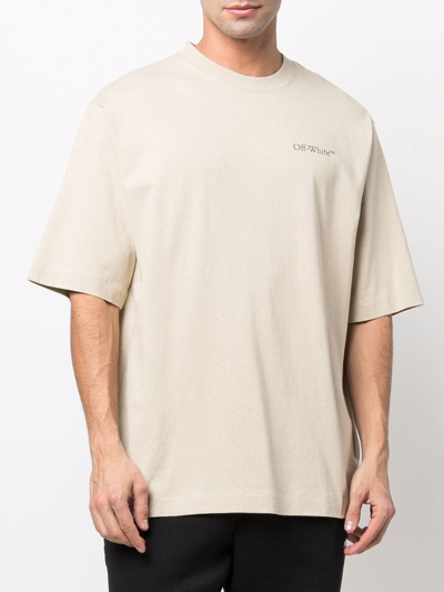 Shop Off-white Caravaggio Crowning Print T-shirt In Nude