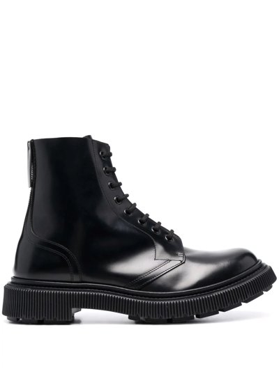 Shop Adieu Ankle Lace-up Boots In Schwarz