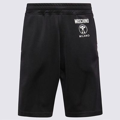 Shop Moschino Black Track Shorts