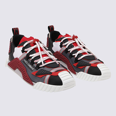 Shop Dolce & Gabbana Black, White And Red Ns1 Sneakers