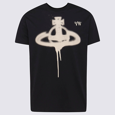 Shop Vivienne Westwood Black Cotton T-shirt