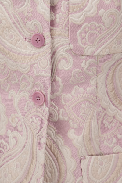 Shop Sportmax Opice - Jacquard Cotton Cashmere Blazer In Pink