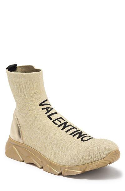 Valentino Bags by Mario Valentino Queenie Tex Logo Sock Sneakers