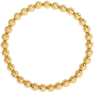 Shop Jil Sander Gold Sphere Necklace In 710 Gold