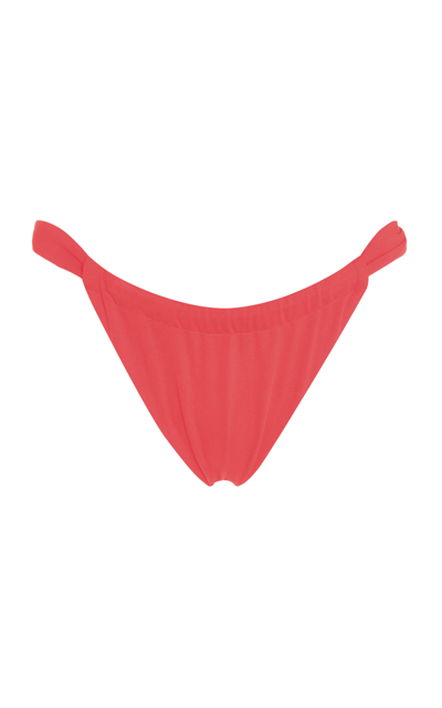 Shop Aexae Women's Ruched Bikini Bottoms In Pink