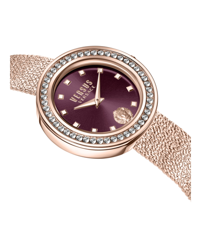 Shop Versus Carnaby Street Crystal  Bracelet Watch In Red