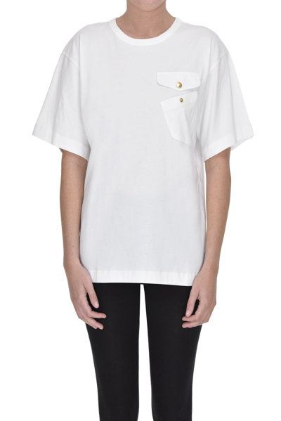 Shop Moschino Boutique Chest Pocket T-shirt In White