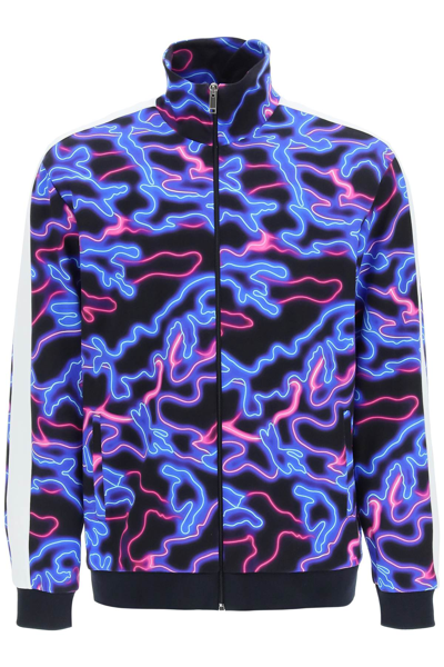 Shop Valentino Neon Camou Track Jacket In Mixed Colours