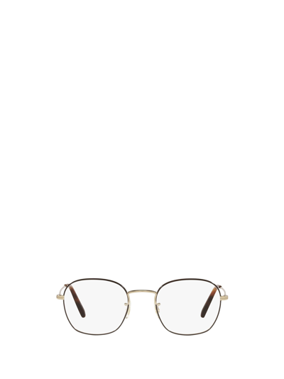 Shop Oliver Peoples Ov1284 Brushed Gold / Tortoise Glasses