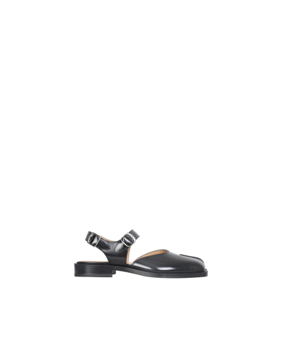 Shop Maison Margiela Tabi Sandals In Black