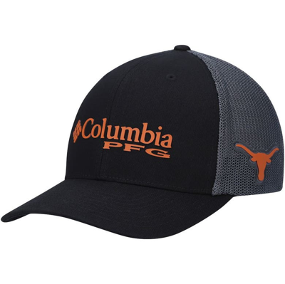 Shop Columbia Black/gray Texas Longhorns Collegiate Snapback Hat