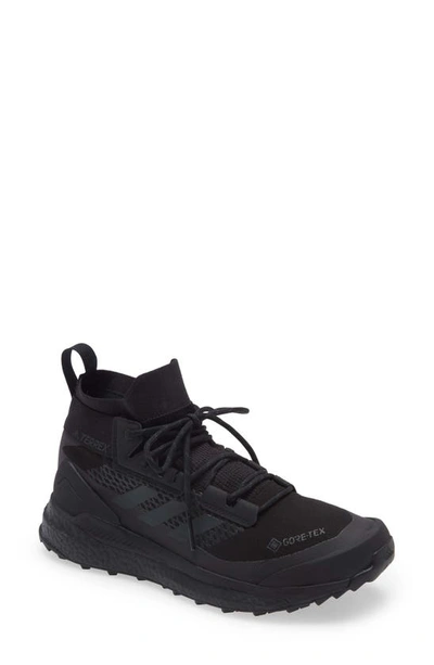 Shop Adidas Originals Terrex Free Hiker Gore-tex® Waterproof Hiking Boot In Black/ Grey/ Black